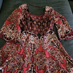 Fall mini dress - flowy - MOVING SALE